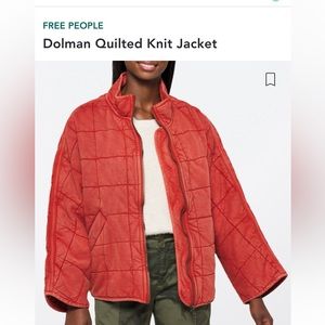 NWT Free People Dolman Quilted Jacket